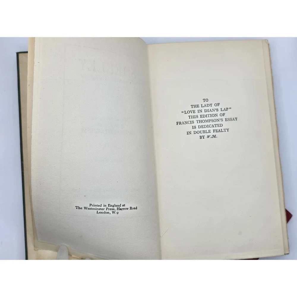 2 Lot - Author:‎ Francis Thompson - Books - Shelley & The Hound Of Heaven